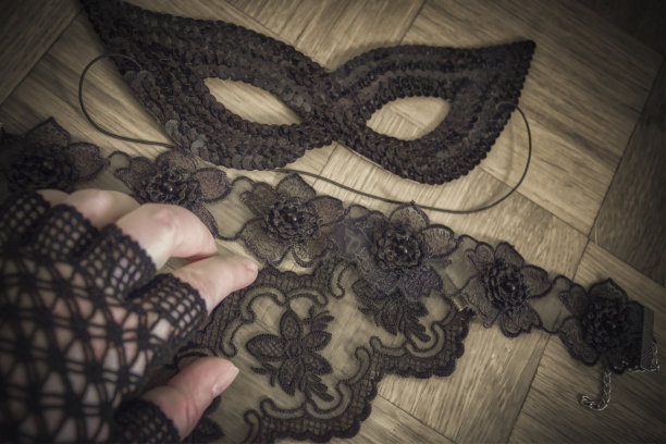 复古的化妆舞会配件图片下载