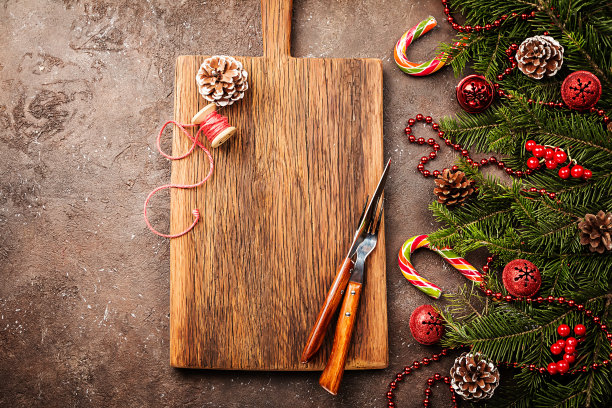 圣诞餐桌布置图片下载