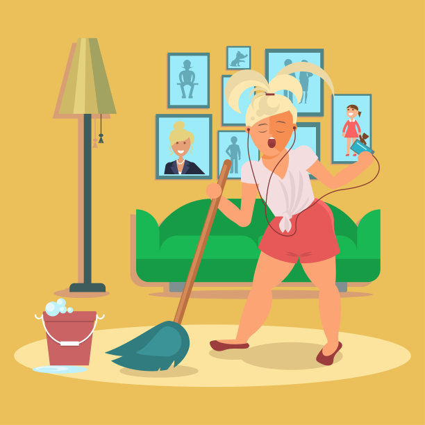 女孩在唱歌跳舞图片下载