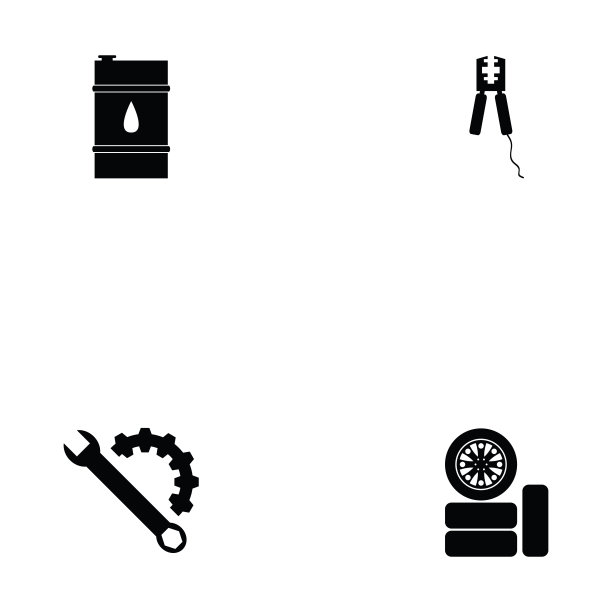 汽车服务图标集图片下载