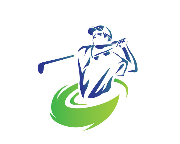 热情的职业高尔夫运动员插图图片下载