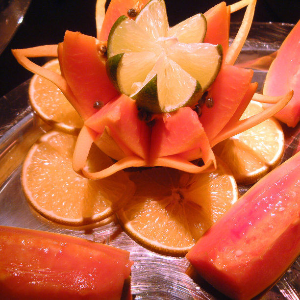 木瓜和石灰图片下载