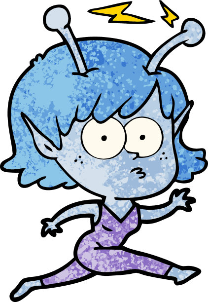 卡通外星女孩图片下载