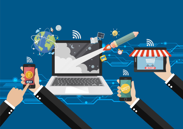 手持手机、平板电脑和笔记本电脑图片下载