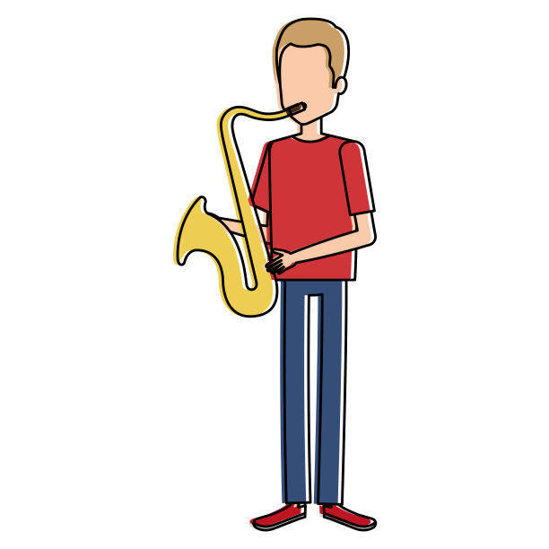 演奏萨克斯风的人图片下载