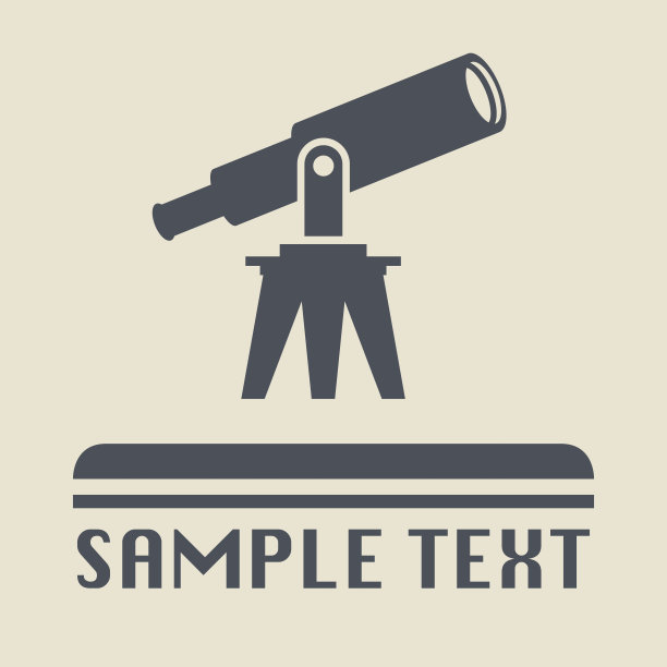 复古的望远镜的迹象图片下载