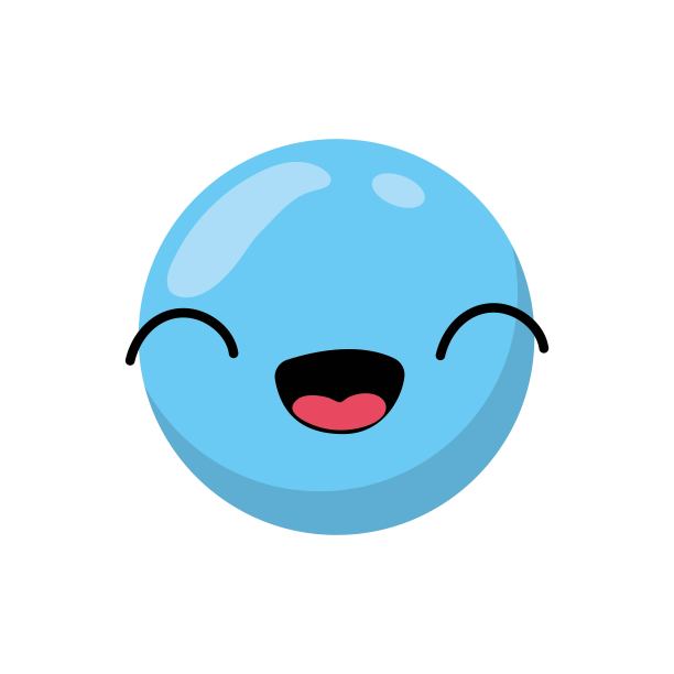 孤立的蓝色表情设计图片下载