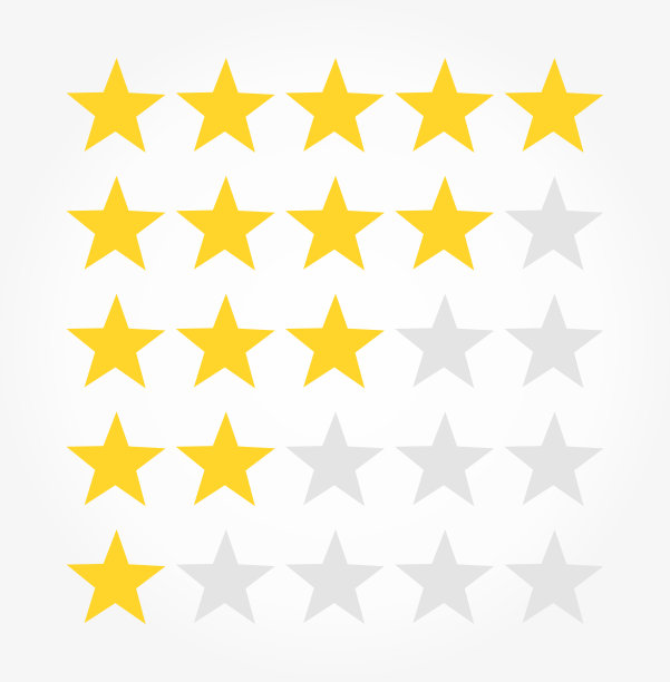 评级明星符号图片下载