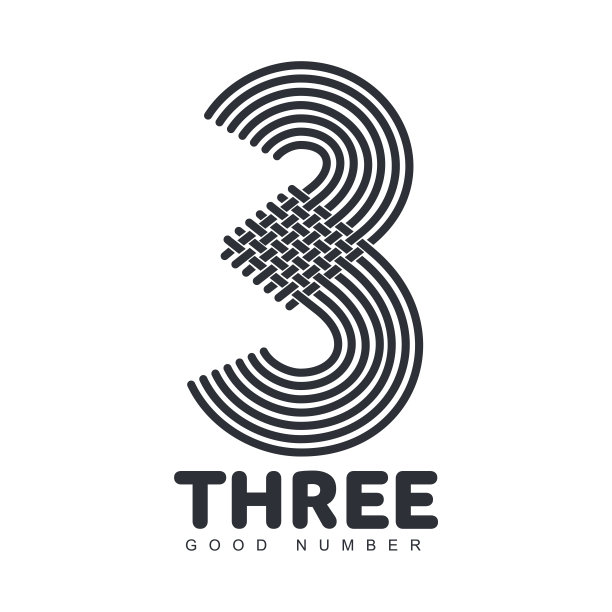 三个数字图标图片下载