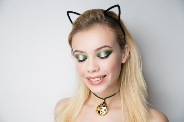 化妆女孩肖像图片下载