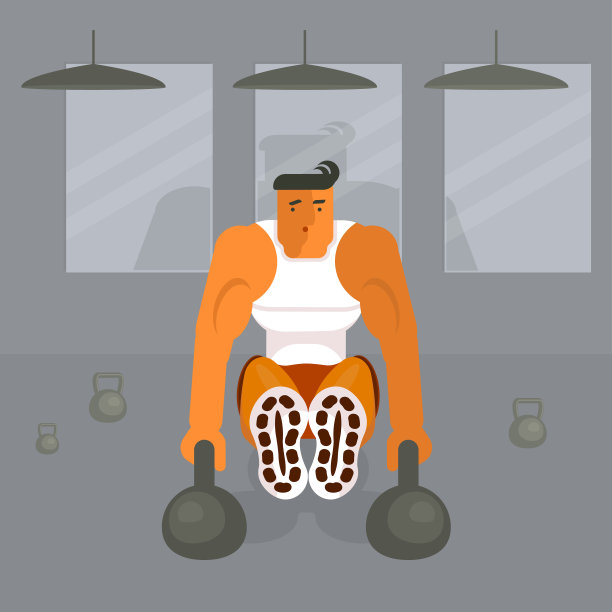 男人做压力练习图片下载