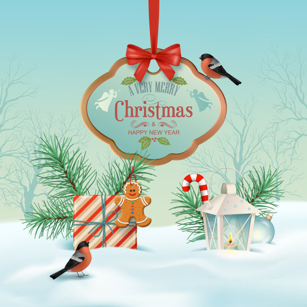 冬季景观向量图片下载