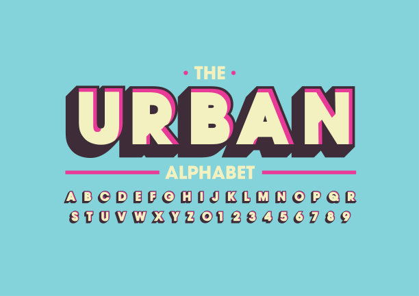 大胆的字母素材图片