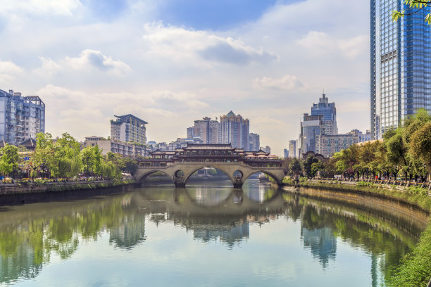锦江成都建筑景观图片下载