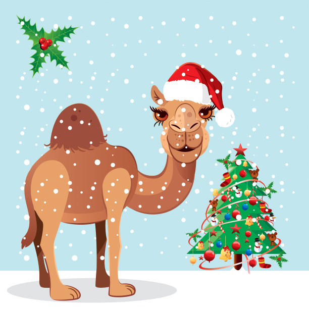 骆驼和冬季图片下载