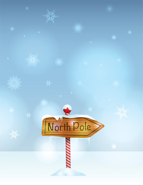 北极标志插图图片下载