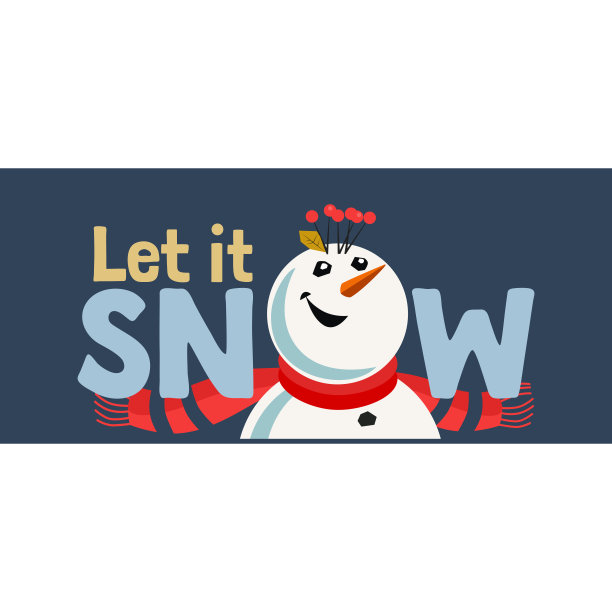 节日祝福让它下雪图片下载