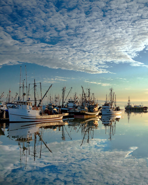 码头的日落图片下载