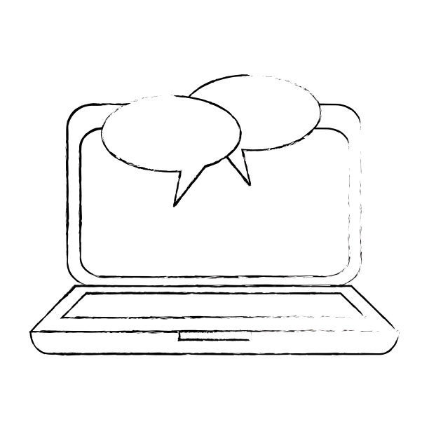 带泡泡的笔记本电脑图片下载