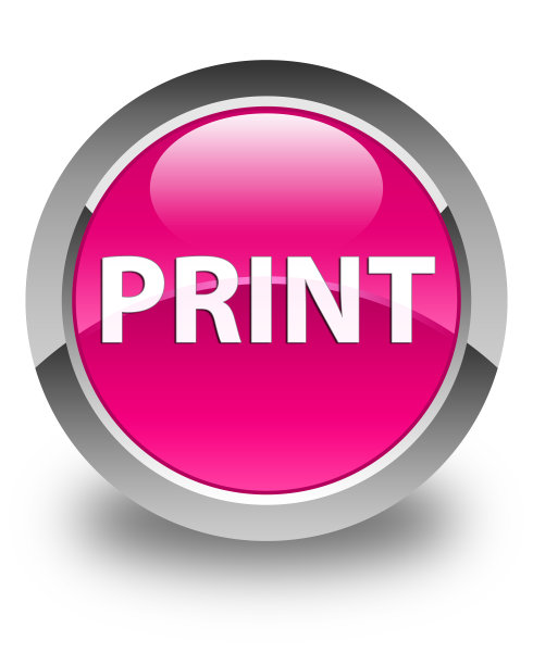 打印光滑的粉红色圆形按钮图片下载