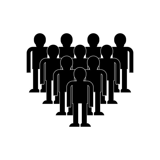 人群图标。隔离的人群。社会矢量图图片下载
