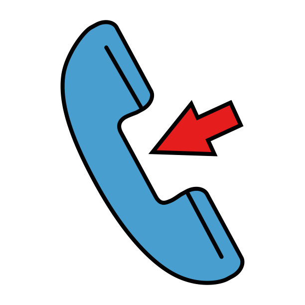 带箭头的电话服务图片下载