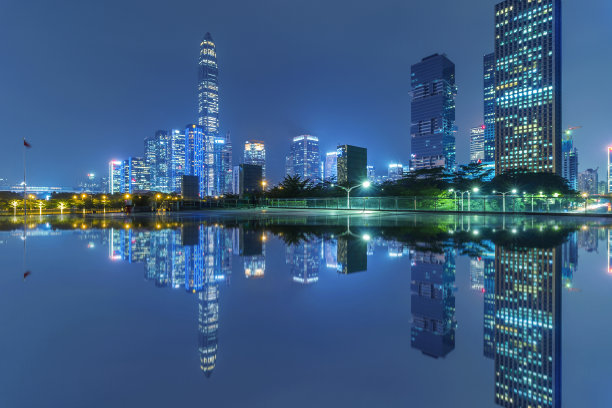 风景一览深圳天际线素材图片