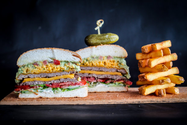 烧烤汉堡图片下载