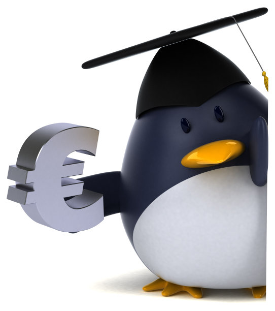 有趣的企鹅- 3D插图图片下载