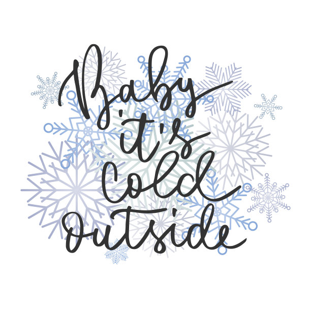 手写铭文：外面冷图片下载