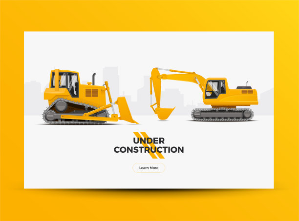 正在建设的网站网站横幅。现代风格矢量插图。图片下载