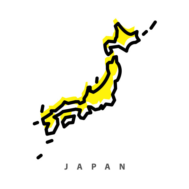 日本地图插图图片下载