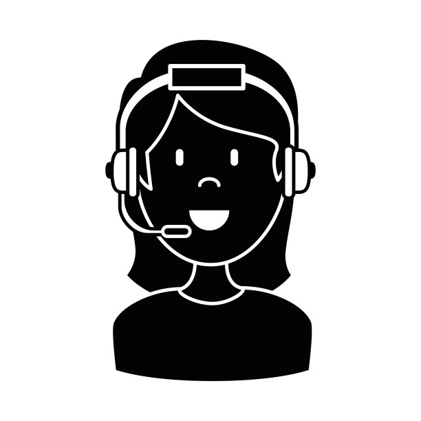 女性呼叫中心座席图片下载