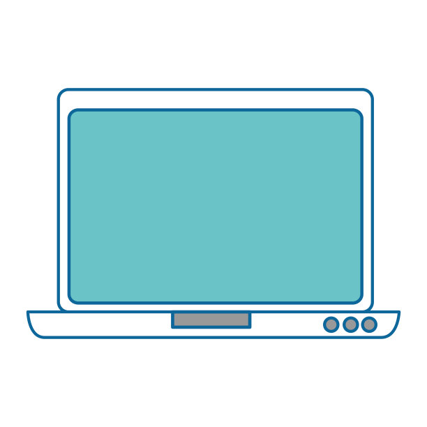 笔记本电脑隔离图标图片下载