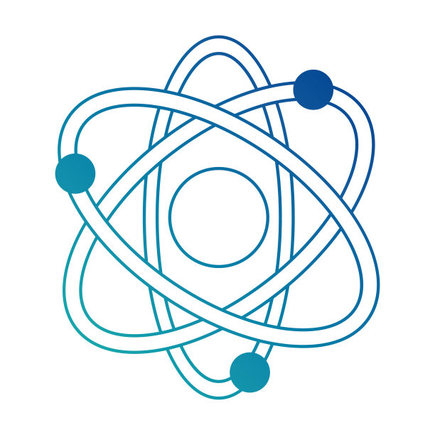 原子分子孤立图标图片下载