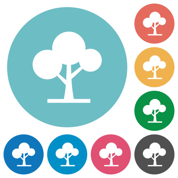 叶树扁圆图标图片下载