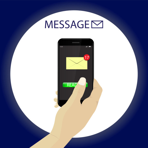 白皙的皮肤用智能手机看短信。图片下载