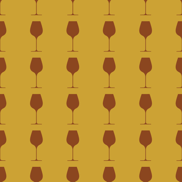 葡萄酒杯矢量插图上的无缝模式背景图片下载