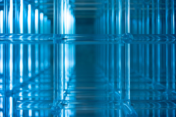 蓝色空间维度科技背景图片下载