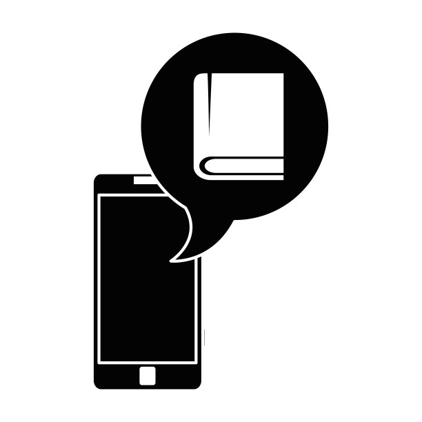 带有语音泡泡和电子书的智能手机图片下载