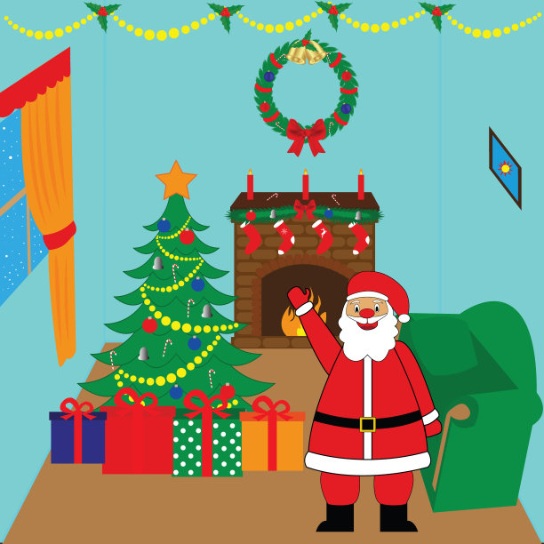 圣诞老人带回家圣诞礼物图片下载