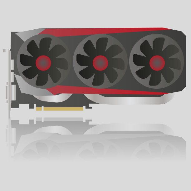 带反射的个人电脑显卡图片下载