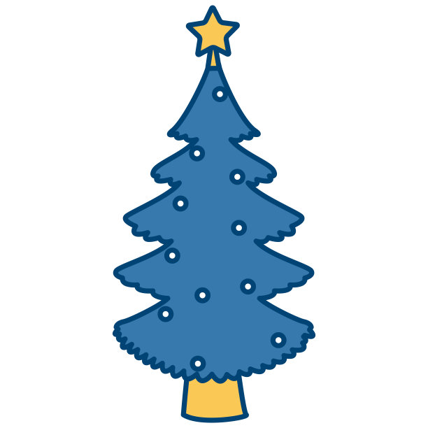 可爱的圣诞树图片下载