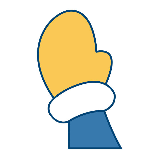 冬天的手套卡通图片下载