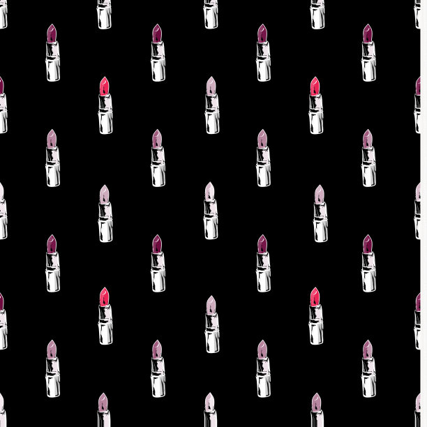 魅力唇膏图案上的黑色背景图片下载