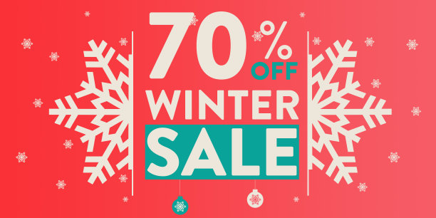 冬季大减价横幅海报图片下载