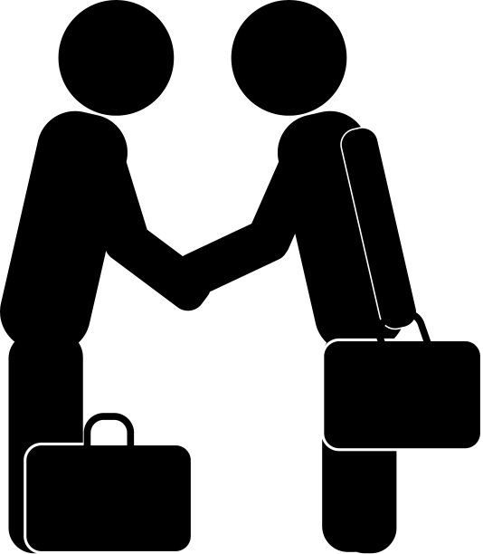 业务概念平集会议伙伴关系。商业交易。商务人士握手图片下载