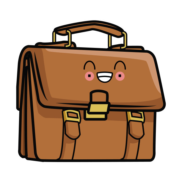 商务公文包标志卡哇伊可爱卡通图片下载