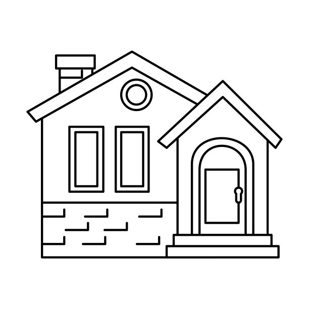 房子的正面很漂亮图片下载