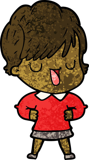 卡通的女人说话图片下载